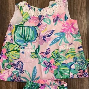 Baby Lilly Pulitzer Shift dress and diaper cover